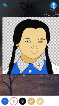 Color Wednesday Addams Number - Screenshot 1