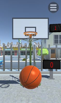 Shooting Hoops basketball game - Screenshot 1