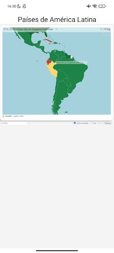 Países de América Latina Juego - Screenshot 3