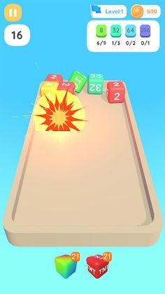 2048 Chain Cube: Merge Cube 3D - Screenshot 1