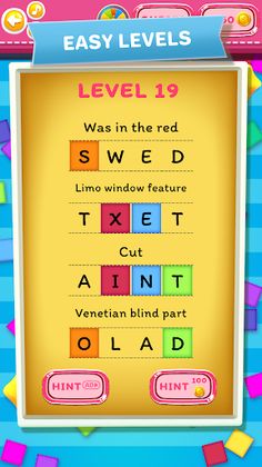 Color Word Jumble Time! - Screenshot 2