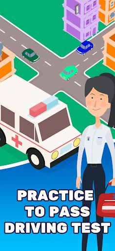 Driver Test Crossroads Traffic - Screenshot 3