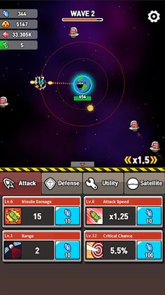 Earth Defense : Idle RPG - Screenshot 1