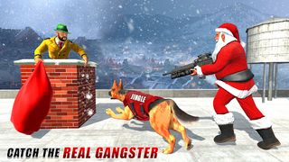 Dog Crime Chase Santa Games - Screenshot 1
