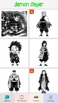 Demon Slayer Pixel Art - Screenshot 1
