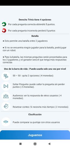 Derecho Trivia - Screenshot 2