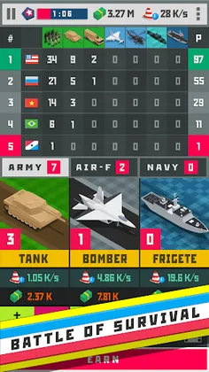 World war: idle clicker - Screenshot 2