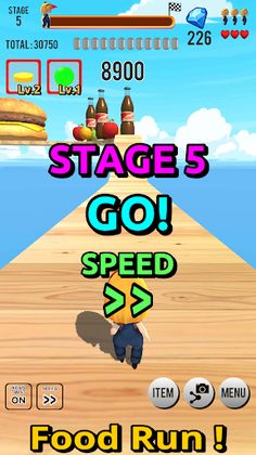 Food Run Game: simple run game - Screenshot 2