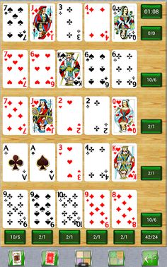 Poker Solitaire card game. - Screenshot 2