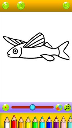 ornamental fish coloring book - Screenshot 4