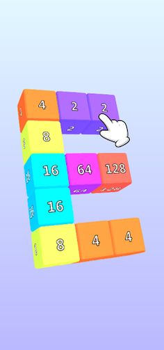 2048 3d : swipe and merge Puzz - Screenshot 3