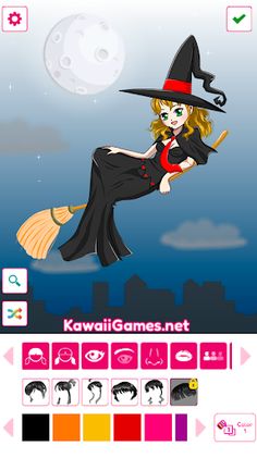 Kawaii Flying Witch Dress Up - Screenshot 3