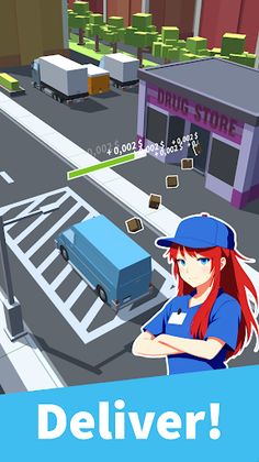 Idle Delivery Car Clicker - Screenshot 1