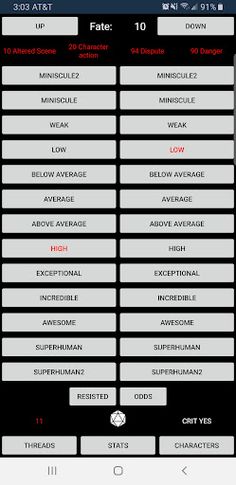 Mythic Fate Chart - Screenshot 2