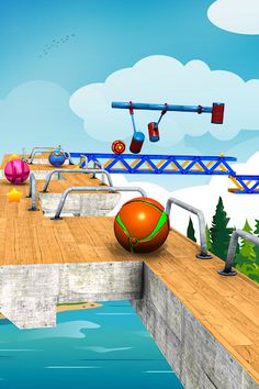 Crazy Rolling Ball 3D Game - Screenshot 1