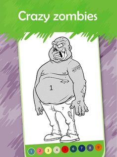 Zombie Coloring Book by Number - Screenshot 3