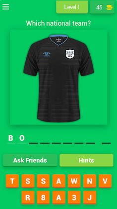 WORLD TEAM UNIFORMS HARD QUIZ - Screenshot 1