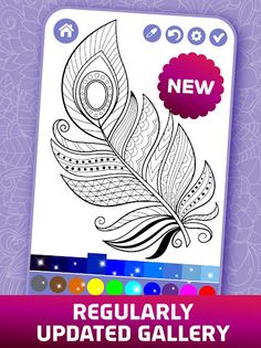 Relaxing Adult Coloring Book - Screenshot 1
