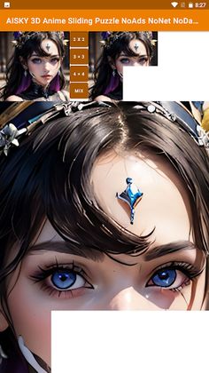 3D Anime Sliding Puzzle Game - Screenshot 2