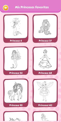 Princesses to paint and color - Screenshot 2
