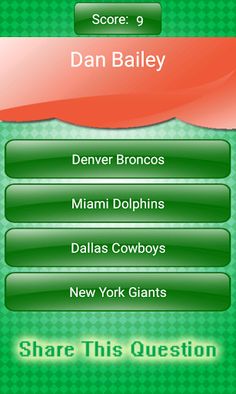 American Football Trivia - Screenshot 2