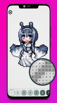 Color By Number Monster Girls - Screenshot 3