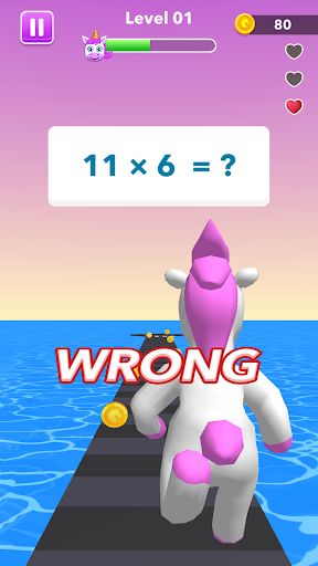 Unicorn Dash Game: Math Runner - Screenshot 3