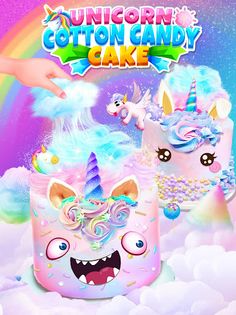 Unicorn Cotton Candy Cake - Screenshot 1