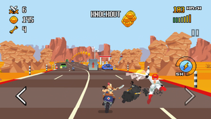 Retro Highway - Bike Racer - Screenshot 1