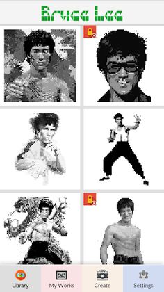 Bruce Lee My Hero - Pixel Art - Screenshot 1