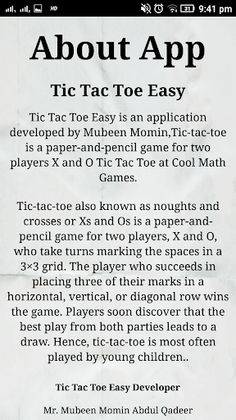 Tic Tac Toe Easy - Screenshot 4