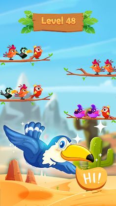 Bird Sort Puzzle: Color Sort - Screenshot 1