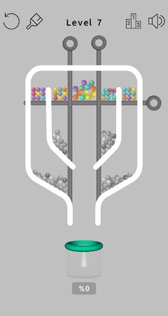 Balls in Cup game - Screenshot 1