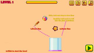 Physics draw ball puzzle - Screenshot 1