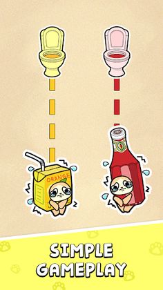 Fruit Cat Rush: Draw to Toilet - Screenshot 2