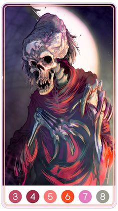 Horror Color by Number - Screenshot 4