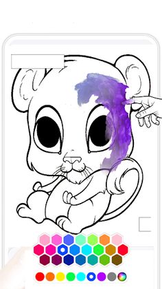 Cute Kawaii Coloring Pages - Screenshot 2