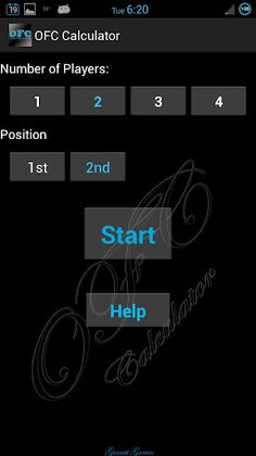 Open Face Chinese Calculator - Screenshot 1