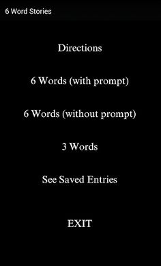 6 Word Stories - Screenshot 2