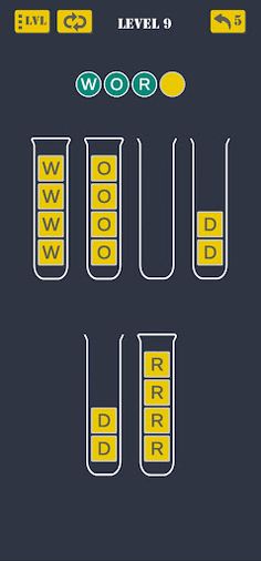 Word Letters Sort Puzzle - Screenshot 3