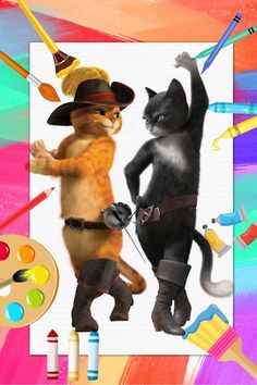 Puss In Boots Coloring Book - Screenshot 3