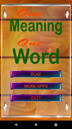 1 Meaning 1 Word - Screenshot 1