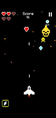 Pixel Space Shooter Game - Screenshot 1