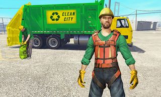 Road Sweeper Garbage Truck Sim - Screenshot 1