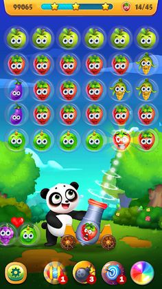 Panda Fruit Bubble Pop Shoot - Screenshot 2