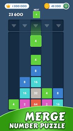 Drop & Merge the Number Puzzle - Screenshot 1