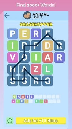 Word Swipe Game - Search Games - Screenshot 1