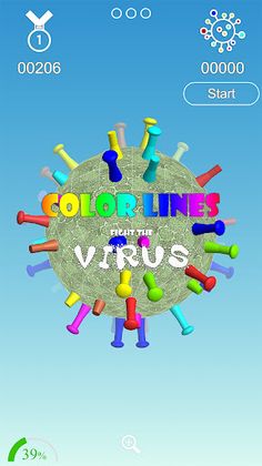 Color lines: Fight the virus - Screenshot 1