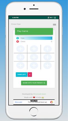 Cross Cryo - Tic Tac Toe Game - Screenshot 2
