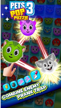 Pets 3 Pop Puzzle - Screenshot 4
